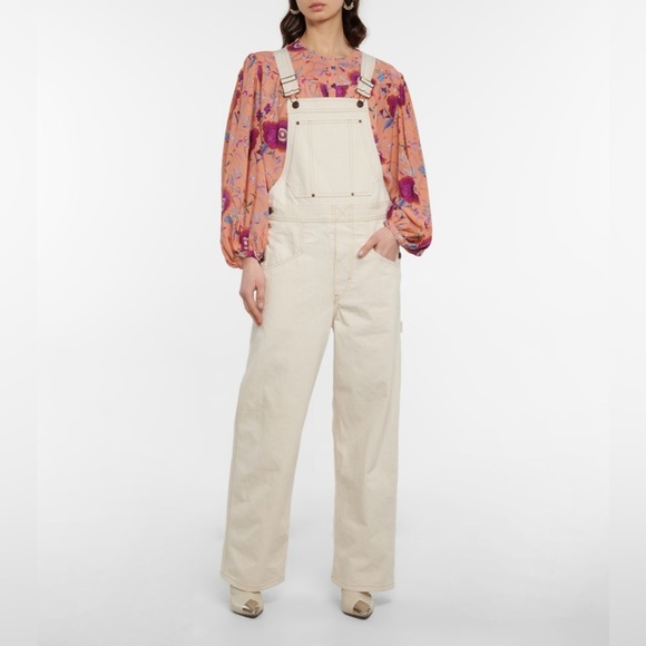AQUA
Cotton Canvas Overalls - Picture 3 of 5